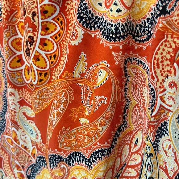 Banana Republic Orange White Halter Maxi Sundress - Picture 3 of 4